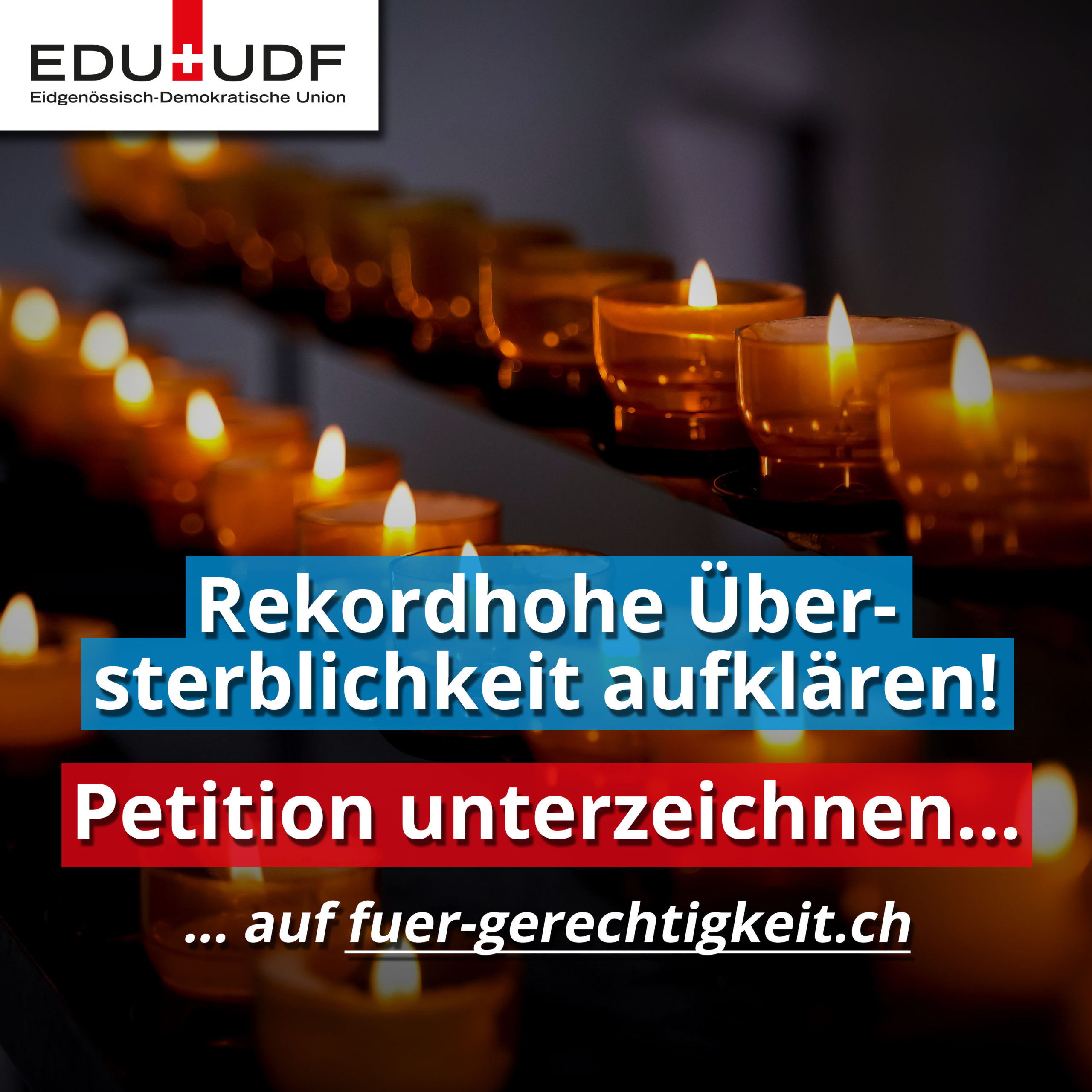 Eclaircir la surmortalité record! Signez la pétition sur fuer-gerechtigkeit.ch